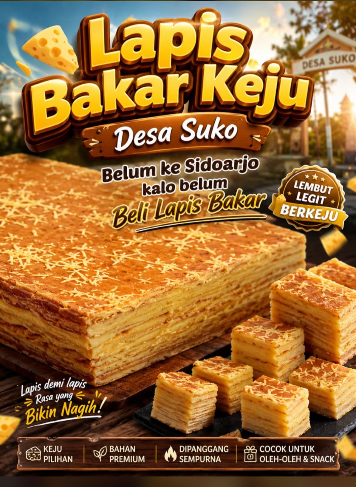 Lapis Bakar Keju